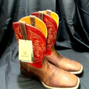 ARIAT Men’s “Sport Pardner” square toe casual dress, cowboy boot 11.5D New